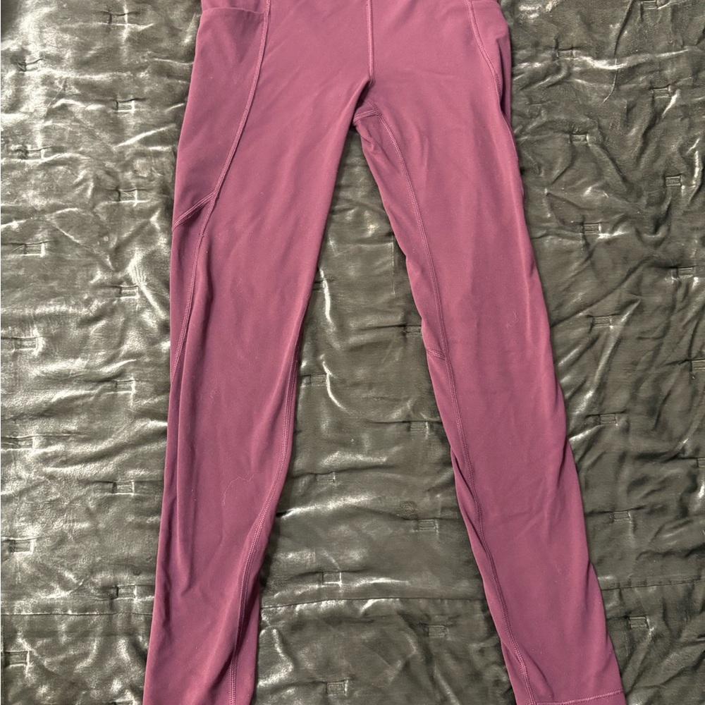 Athleta Girl Maroon Leggings